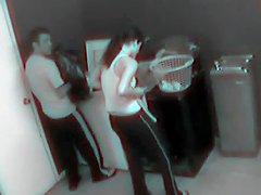 AlphaPorno Video - Laundry Room Fuck Caught On Security Camera